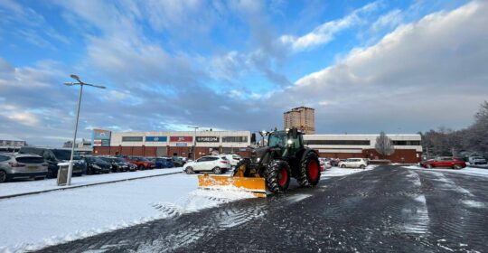 Motherwell Shopping Centre - Snow Clearence 02.12.2023